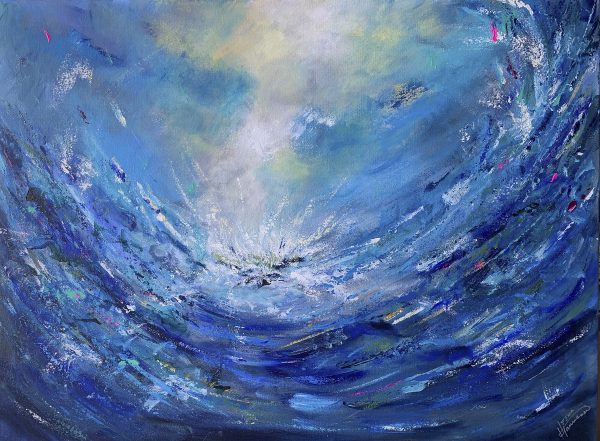 Quantum wave, abstract seascape by Leena Hannonen