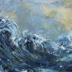 Waves worth riding, seascape by Leena Hannonen